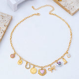 Pink Heart & Western Charm Necklace