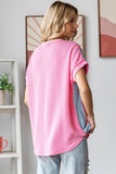 Women's Twist Rib Color Block Knit Top Plus