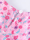 Baby Girls Romper-Spring Floral Print