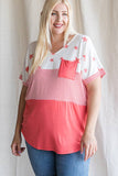 Casual Color Block Tunic