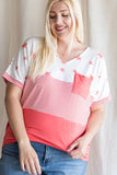 Casual Color Block Tunic