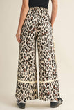 Leopard Wide Leg Cropped Pants