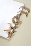 WESTERN BULL HEAD HORN BOOTS TRIO EARRINGS