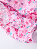 Baby Girls Romper-Spring Floral Print