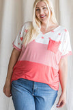 Casual Color Block Tunic
