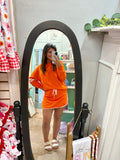 Vols Varsity Stripe Drop Shoulder Pullover Skirt Set