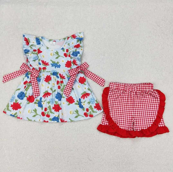 RW&B Floral Shorts Set