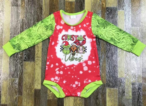 Grinch Christmas Vibes Onsie