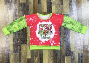 Grinch Christmas Vibes Tee