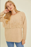 Fringe Sweater Top