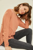 Thermal Layering Babydoll Flare Top