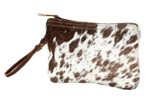 White & Brown Hairon Small Bag