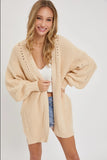 Knit Sweater Cardigan Comfortable Effortless Look