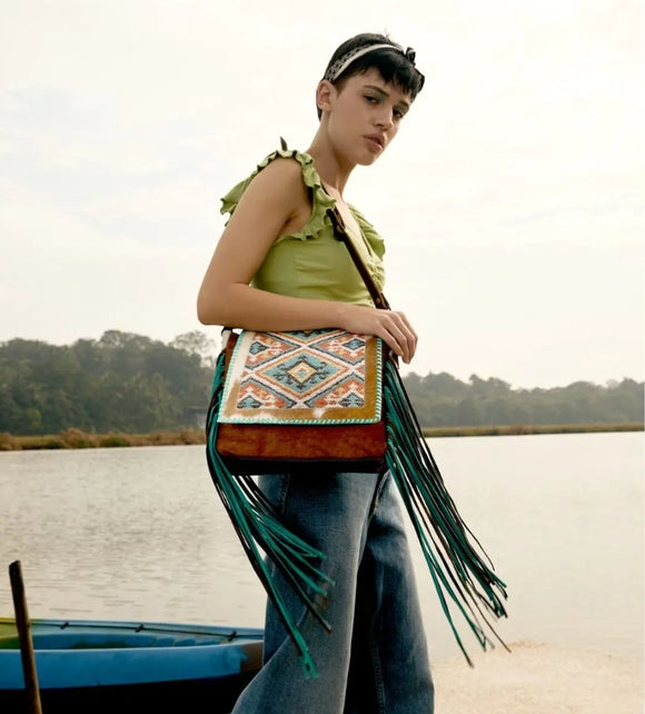 Rangoli Leather & Hairon Bag