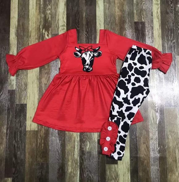 Little Miss Cow Pants Set