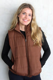 Brandy Puffy Zip-Up Vest w/ Pockets