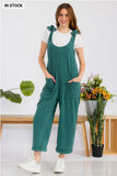 Cassie Casual Ribbed Jumpsuit with Pockets