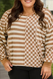 Jilly Checked Long Sleeve Top