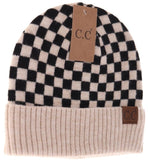 Checkered Pattern C.C Beanie