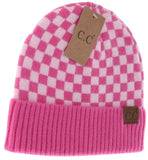 Checkered Pattern C.C Beanie