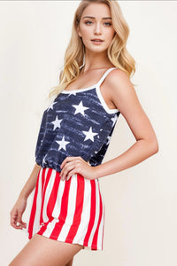 American Flag and Independence Day Romper