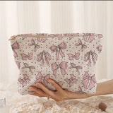 Travel Bow Cosmetic Makeup Pouch Bag