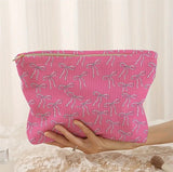 Travel Bow Cosmetic Makeup Pouch Bag