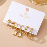 Baguette Stone Hoop, Bow Trio Earring Set