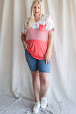 Casual Color Block Tunic