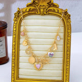 Pink Heart & Western Charm Necklace