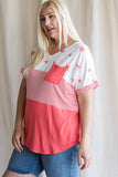 Casual Color Block Tunic