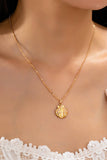 Pearl-Accented Shell Pendant