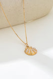 Pearl-Accented Shell Pendant