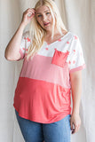Casual Color Block Tunic
