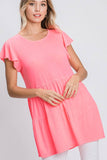 SOLID TOP WITH RUFFLED