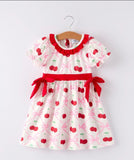 Cherry Bow Girls' Dress