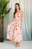Summer Print Sleeveless Midi Sundress