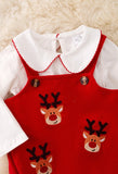 Deer Embroidery Baby Onesie with Undershirt