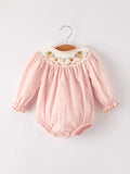 Turkey Pumpkin Smock Baby Romper