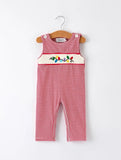 Holiday Baby Boy Romper with Embroidered Christmas Lights