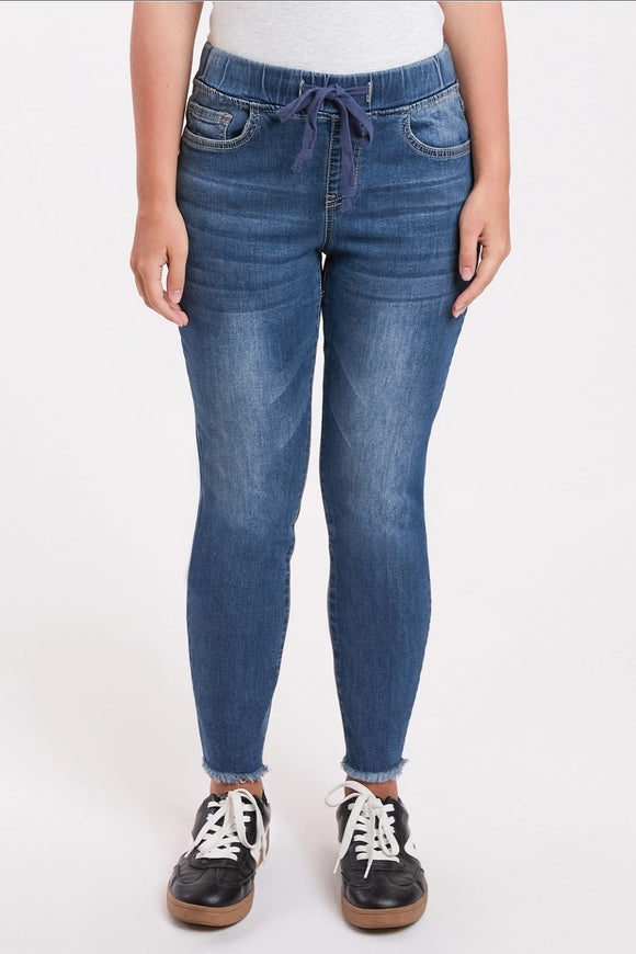 Perry Petite High Rise Denim Ankle Jogger