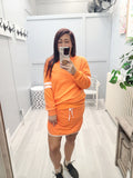 Vols Varsity Stripe Drop Shoulder Pullover Skirt Set