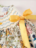 Fall Embroidery Smocking Bow Floral Leaf Baby Girls Dress
