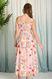 Summer Print Sleeveless Midi Sundress