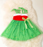 Christmas Gr*Nch Tulle Girls Dress