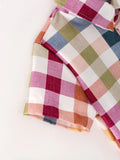 Fall Autumn Boys Plaid Button Down