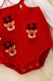 Deer Embroidery Baby Onesie with Undershirt