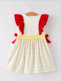 Back-To-School Embroidery Girls' Dress