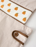 Pumpkin Smock Embroidered Boys Romper