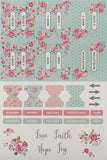 Bible Indexing Tabs Floral Pink & Teal